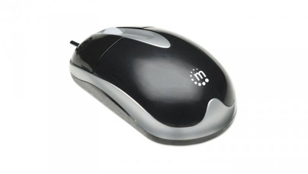 Mysz Optyczna USB 1000dpi Czarna Manhattan MH3