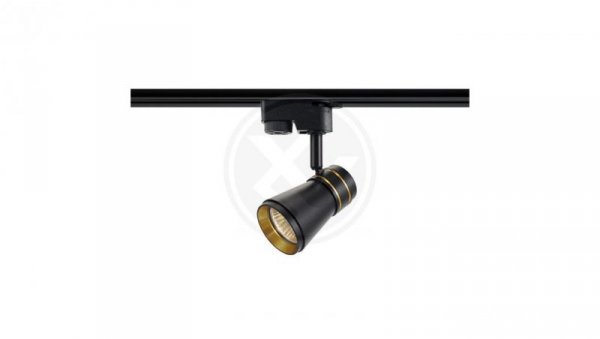 Reflektor szyna 1-faza GU10 Silvio Gold 60mm czarn