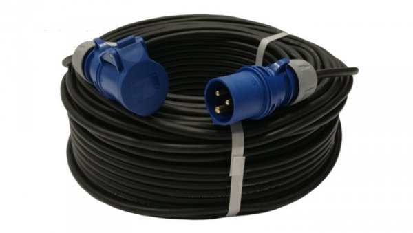 Przedłużacz kempingowy elCORD CEE 16A-3 230V IP44 40m H07RN-F 3G2,5 (gumowy OPD) z wt. i gn. CEE 16A-3P 30226400