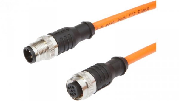 Kabel połączeniowy, 1,5 m, M12 żeński (gniazdo) 4-pinowy prosty, M12 męski (złącze) 4-pinowy prosty, VK15RF25