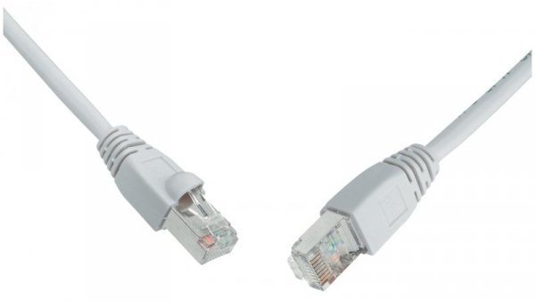 Patchcord CAT5E SFTP PVC 0,25m szary snag-proof C5E-315GY-0,25MB