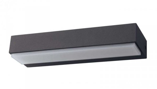 Kinkiet LED 12W 440lm 4000K/neutralna IP54 zewnętrzny aluminium + poliwęglan antracyt VILA 12W Anthracite NW GXPS068