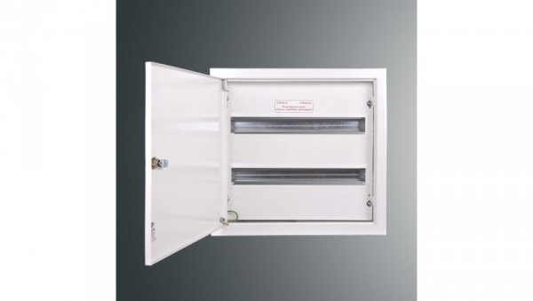 Rozdzielnica p/t modułowa RW 27NN 2 x 20S 392x423x130 szyna TSH35 zamek patent.9081 IP30 RAL9003
