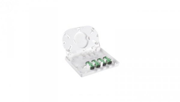 Gniazdo naścienne FTTH 4C (4 x SC simplex) bez adapterów FOPA-4A-01