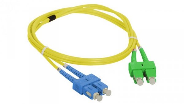 Patch cord SM SC/APC-SC duplex 9/125 5.0m FOC-SCASC-9SMD-5