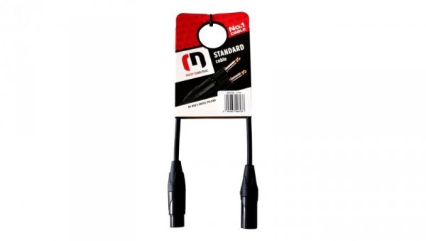 Kabel DMX - XLR M / XLR F - Standard - 0,5m - DX0105BX