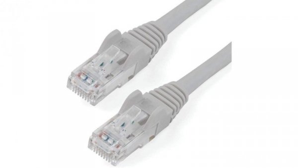 Patch Cord Cat5e UTP 1,5m szary 100 miedź
