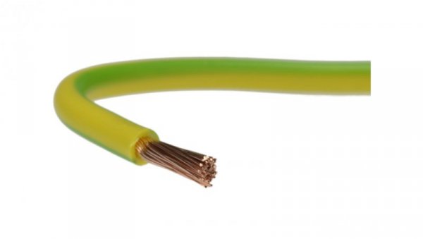 Przewód instalacyjny H05V-K / LgY 0,5 500V żółto-zielony linka giętka Elektrokabel /10m/