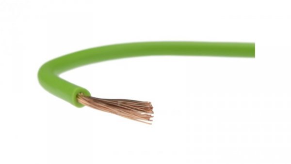 Przewód instalacyjny H07V-K / LgY 1,5 750V zielony linka giętka Elektrokabel /100m/