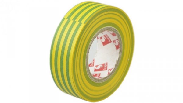 Taśma izolacyjna 15mm/10m żółto-zielona PCV