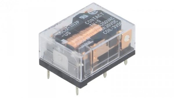 Przekaźnik elektromagnetyczny SPST-NO Ucewki 3VDC 10A/30VDC G6CU-1117P-US 3VDC