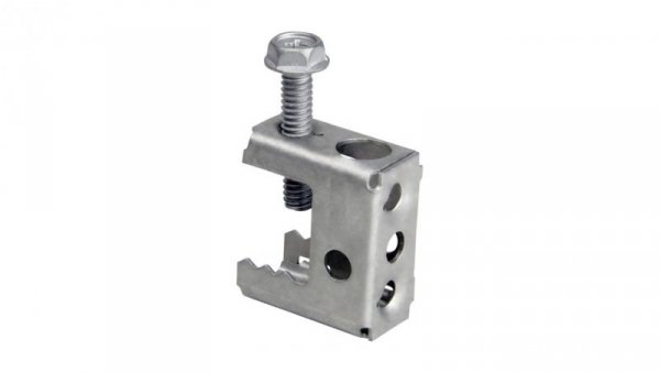 Zacisk metalowy CMV z gwintami M6 i otworami 6,3mm, grubość belki 16mm /opak. = 50 szt./ (96CMV) CELO