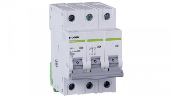 Wyłącznik nadprądowy S 3-fazowy 3P B 16A 400V NOARK