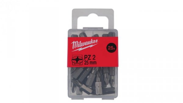 Bity do wkrętarki PZ2 25mm 25szt MILWAUKEE