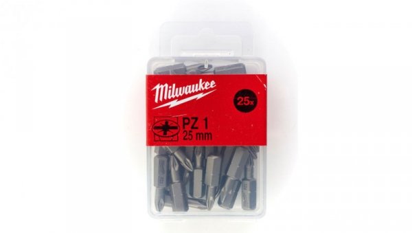 Bity do wkrętarki PZ1 1x25mm 25szt MILWAUKEE