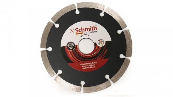 Tarcza diamentowa segmentowa 125mm Schmith