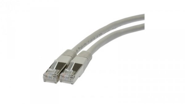 Patchcord FTP kat.5e kabel sieciowy LAN 2x RJ45 linka szary 1m