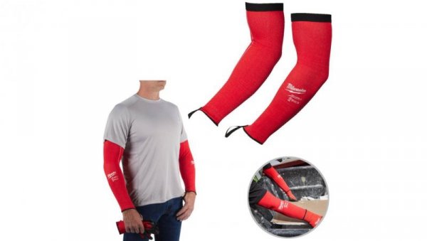 Rękawy robocze elastyczne odporne na przecięcia poziom ochrony 3/C o długości 40cm MILWAUKEE /para/