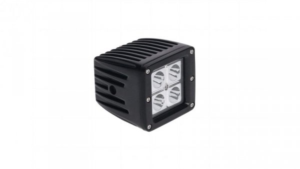 Lampa robocza halogen 4x4 12W 6000K 10-30V spot czarna
