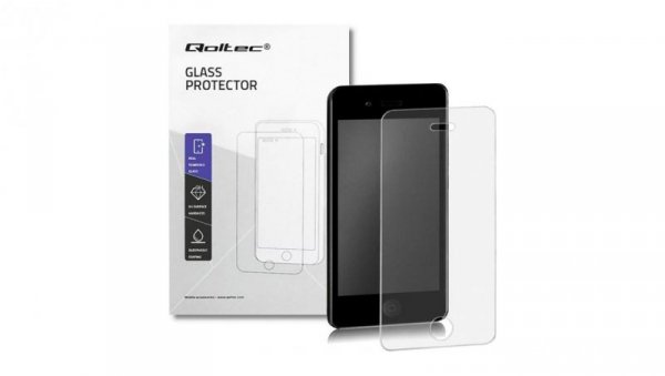 Qoltec Hartowane szkło ochronne PREMIUM do Apple iPhone 4/4s