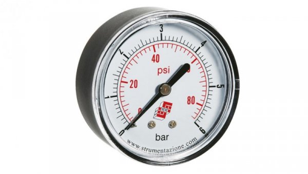 Manometr standardowy z przyłączem tylnym, śr. 50mm, 0-4bar, G1/8, M50A.PL004G18