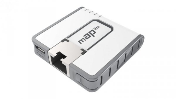 Punkt dostępowy RBmAPL-2nD, 2x2 MIMO, 2,4GHz, 1x RJ45 100Mb/s MikroTik mAP lite