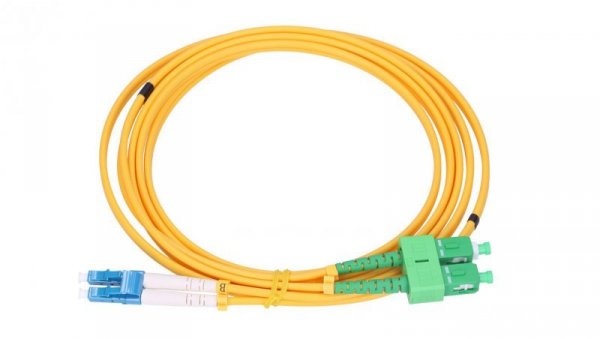 Patchcord Jednomodowy, Duplex, G652D, 3mm, 5m Extralink SC/APC-LC/UPC