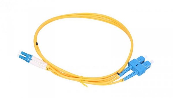 Patchcord Jednomodowy, Duplex, G652D, 3mm, 20m Extralink LC/UPC-SC/UPC