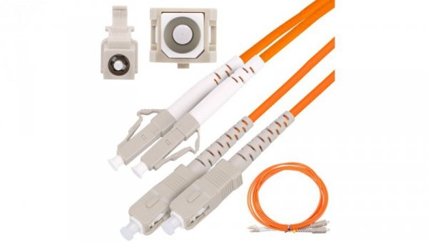 Patchcord Wielomodowy, OM2, Duplex, 3mm, 3m Extralink SC/UPC-LC/UPC