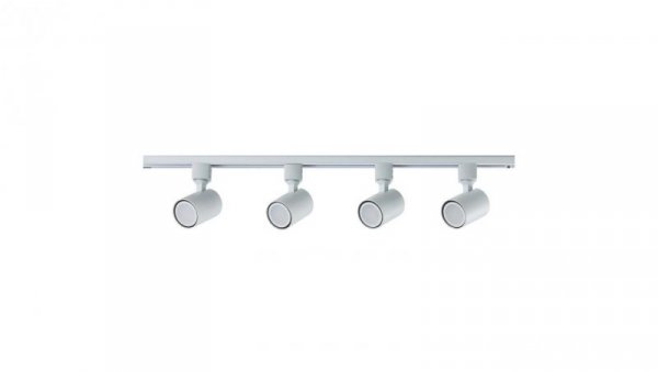 Komplet szynowy Snow SET 1 fazowy biały 160cm 4 reflektorki GU10 LP-737 WH SET Light Prestige