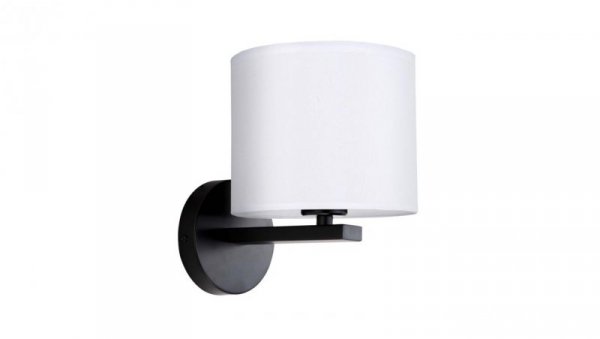 Kinkiet z białym klasycznym abażurek CECINA do sypialni na E27 LP-114/1W WH Light Prestige