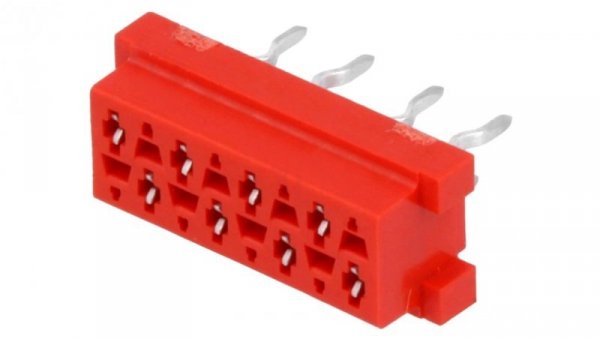 Micro-MaTch gniazdo żeńskie 8-pin THT na PCB Układ 2x4 7-215079-8