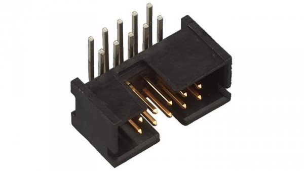 Gniazdo IDC męskie 10-pin kątowe 90 THT złocony 2,54mm 5103310-1