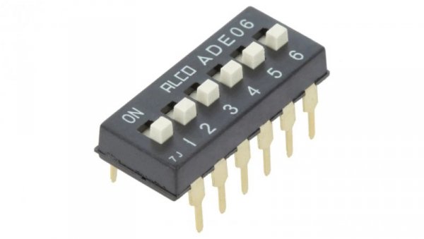 Przełącznik DIP-SWITCH ON-OFF 0,1A 24VDC Poz 2 THT 1825057-5