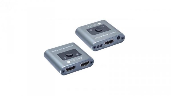 2-Portowy Przełącznik HDMI 2.1 8K*60Hz 2x1 z Pilotem IR