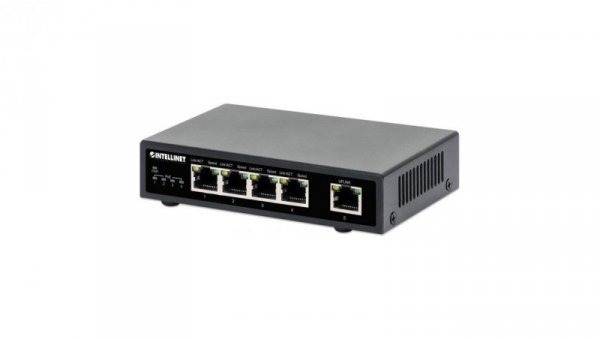 Switch Gigabit 4x RJ45 PoE+, 1x RJ45 Gigabit Uplink