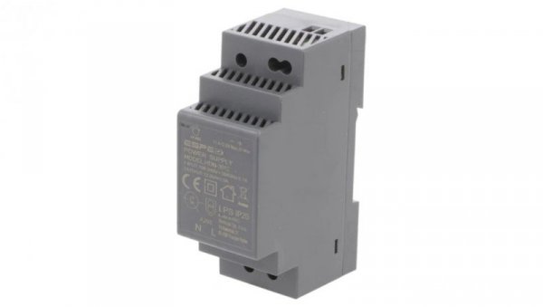 Zasilacz impulsowy 24W 12VDC 2A 100÷240VAC DIN 90x58x35mm HDN-3012