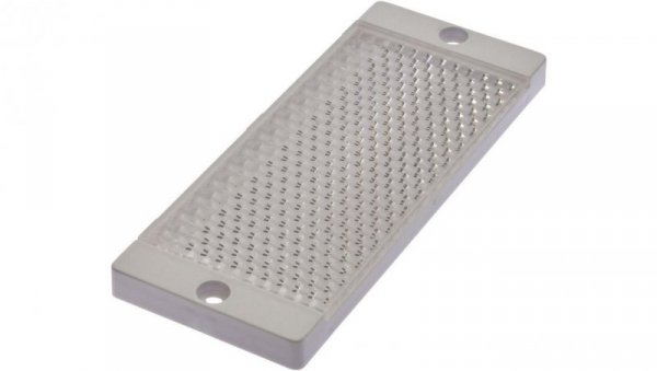 AO000018, reflektor, 8,3x122x50mm, otwór na śrubę, 2xØ4,5mm, PMMA+PMMA, polaryzacja