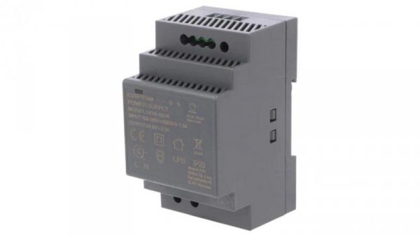 Zasilacz impulsowy 60W 24VDC 2,5A 100÷240VAC DIN 90x58x52mm ESPE-HDN6024
