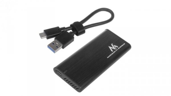 Obudowa dysku Maclean, SSD M.2, NVMe (PCIe), NGFF (SATA), USB 3.1, rozmiary 2230/2240/2260/2280, aluminiowa, MCE443