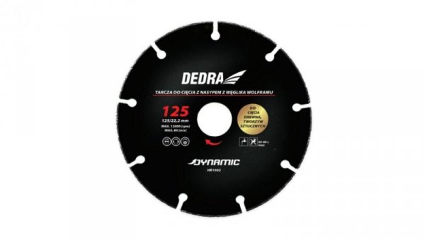 TARCZA DO CIĘCIA DREWNA, TW. SZTUCZNYCH 125*22.2MM