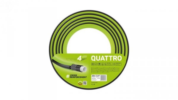 WĄŻ OGRODOWY QUATTRO 3/4 25M