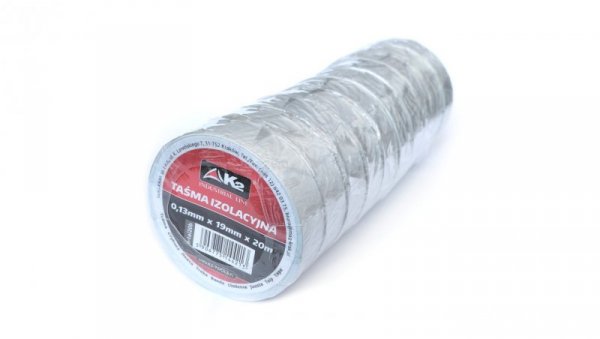 Taśma izolacyjna z PVC 0,13mm/19mm/20m BIAŁA (10 szt.)