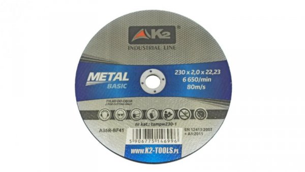 Tarcza do cięcia metalu BASIC 230 x 2,0mm (25 szt.)