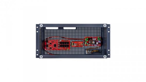 Zestaw buforowy do 8 kamer IP switch PoE 8P+2G w obudowie RACK ABOX-R5U0 (1x AKU 18Ah), zasilacz 72W