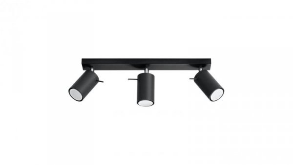 Plafon RING 3L czarny