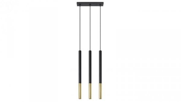 Lampa wisząca MOZAICA 3L czarny/złoto