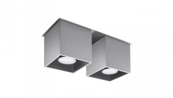 Plafon QUAD 2 szary