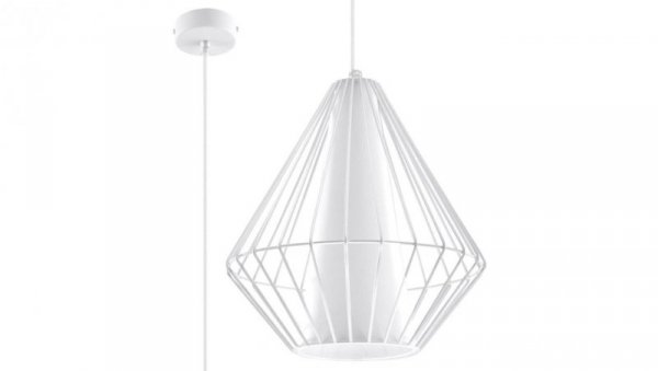 Lampa wisząca DEMI biała