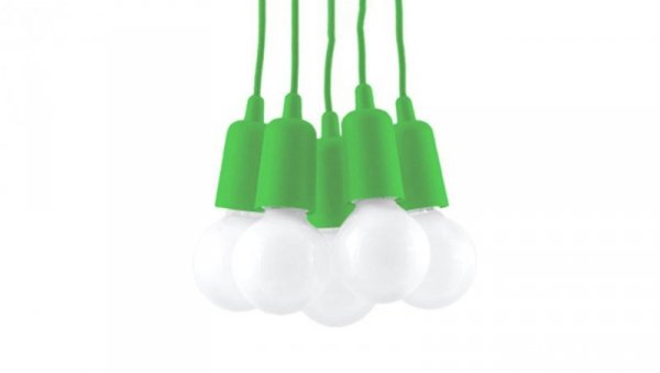 Lampa wisząca DIEGO 5 zielony